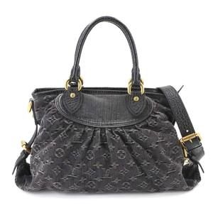 LOUIS VUITTON Black Monogram Shoulder Bag